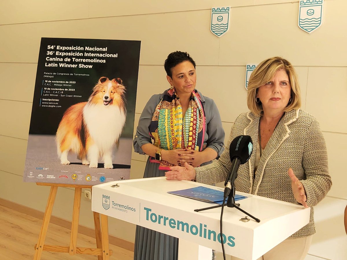 Torremolinos_On's tweet photo. Más de 1.500 perros de 200 razas participan este fin de semana en #Expocan 🐕 El @PCongresos de #Torremolinos será sede de esta exhibición, que espera más de 15.000 visitantes y un impacto económico directo superior al millón de euros.
Más información ℹ️ https://t.co/Q7OkJt4jEn https://t.co/9pnp0FRttB