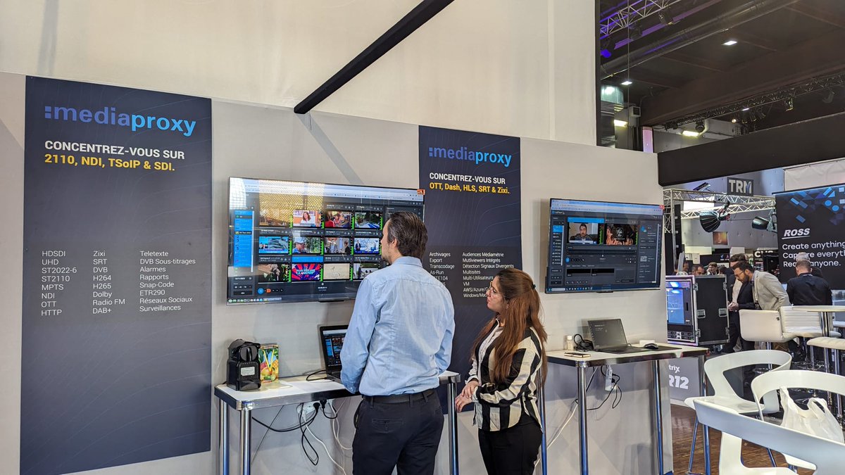 Mediaproxy's tweet photo. Join us @SatisExpo - Dock Pullman C22 with partner #Visionetics.

Discover the latest cutting edge features of our LogServer platform and gain valuable perspectives on the ever-evolving world of broadcasting.

#Mediaproxy #LogServer #Monwall #Multiviewer #Satis2023 #Broadcast https://t.co/EIK0zsMmCz
