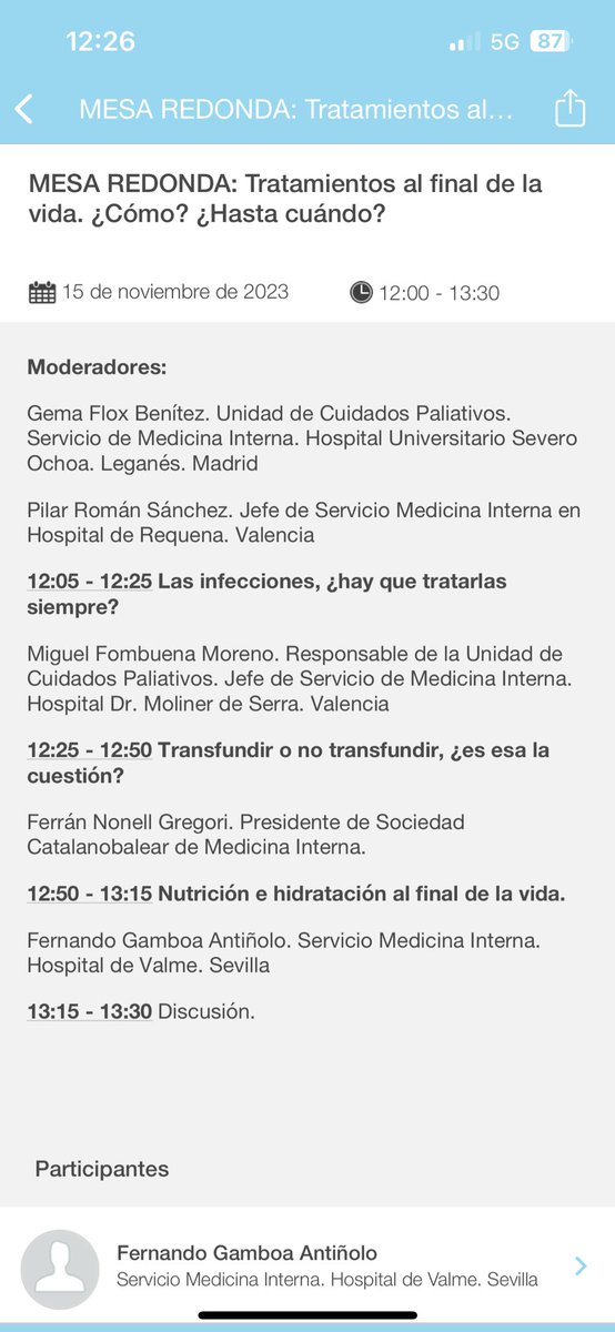 InternaHUCAB's tweet photo. MESA REDONDA: TRATAMIENTOS AL FINAL DE LA VIDA #44SEMI @Sociedad_SEMI

🧵⬇️ https://t.co/dBZQLos1JL