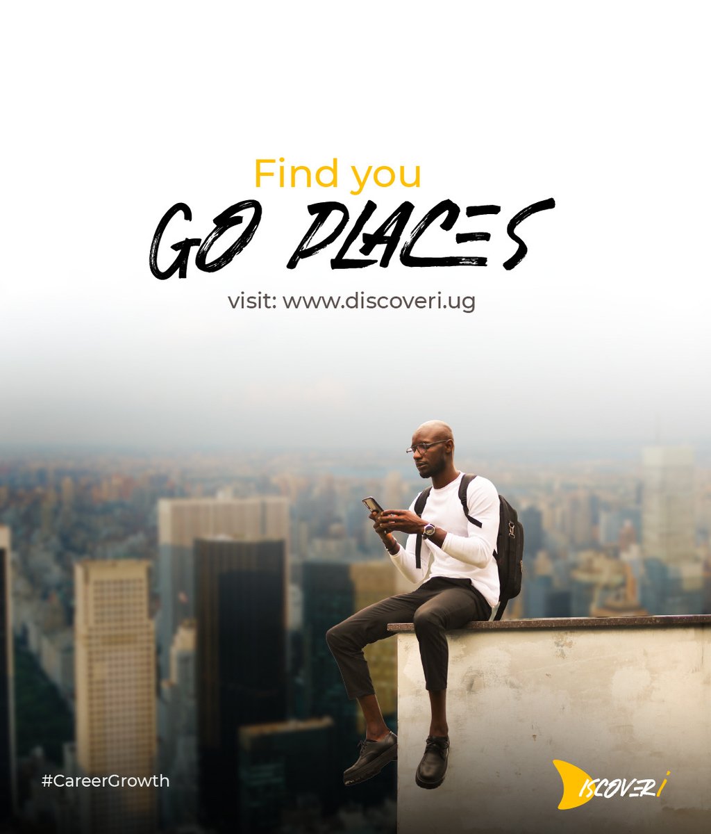 Find You, Go Places! Ready to elevate your career to new heights? Discoveri is here to guide you. Take the first step at discoveri.ug. #ElevateYourCareer #FindYouGoPlaces