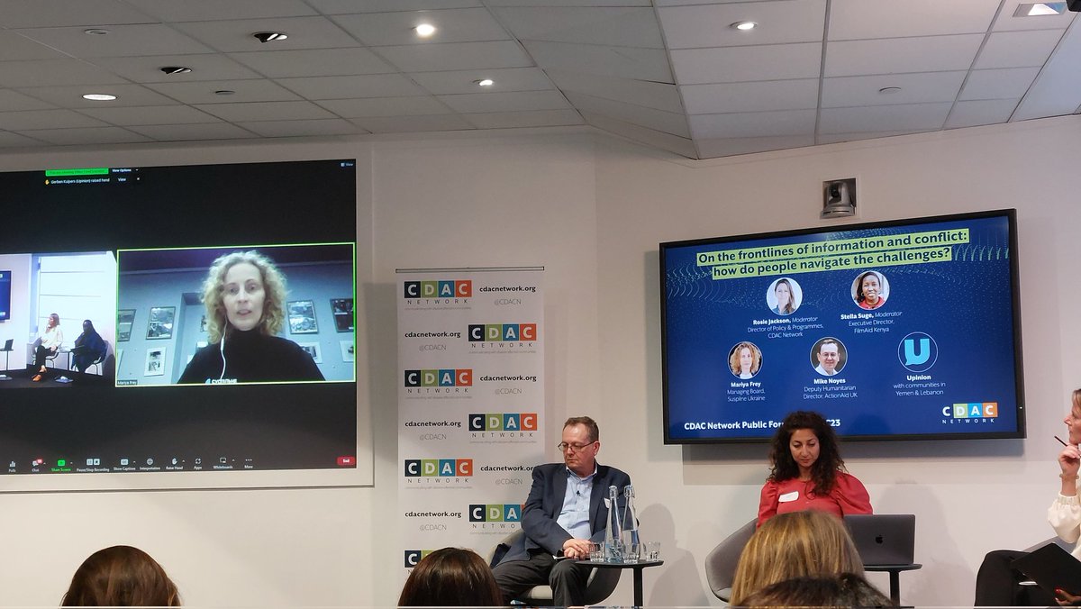 Here at <a href="/cdac/">CDAC</a> network AGM as a new member. Lovely to hear from Upinion and Ukraine median