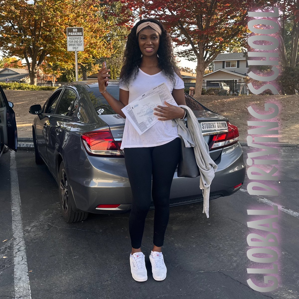 GlobalDriving's tweet photo. #GlobalDrivingSchool 👍🏻 #Raquel Pass on her 1st try! https://t.co/M1Kof7xY5b https://t.co/BlTvBoyHYj