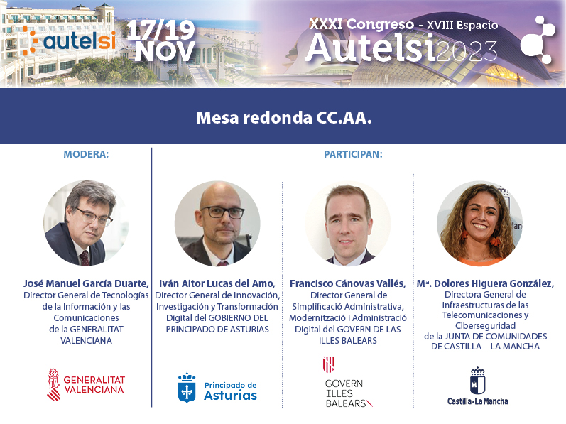 📷Comenzamos con nuestra singular y característica mesa redonda de #CCAA.
Modera un gran profesional @José Manuel García Duarte, Director General de Tecnologías de la Información y las Comunicaciones de la <a href="/generalitat/">Generalitat</a>  y participan el <a href="/GobAsturias/">Principado de Asturias</a> <a href="/goib/">Govern de les Illes Balears</a> <a href="/gobjccm/">Gobierno de Castilla-La Mancha</a>