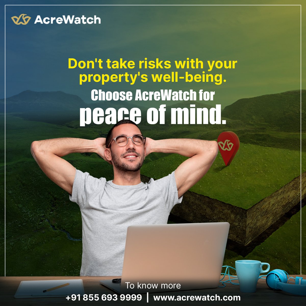 WatchAcre's tweet image. Secure your property's well-being with AcreWatch – your trusted partner for peace of mind.

👨🏽‍💻 Visit acrewatch.com
📞 Call +91 855-693-9999

#AcreWatch #landmonitoring #plotmonitoring #propertyland #nri #nriindians #india #telangana #andhrapradesh #propertysafeguard