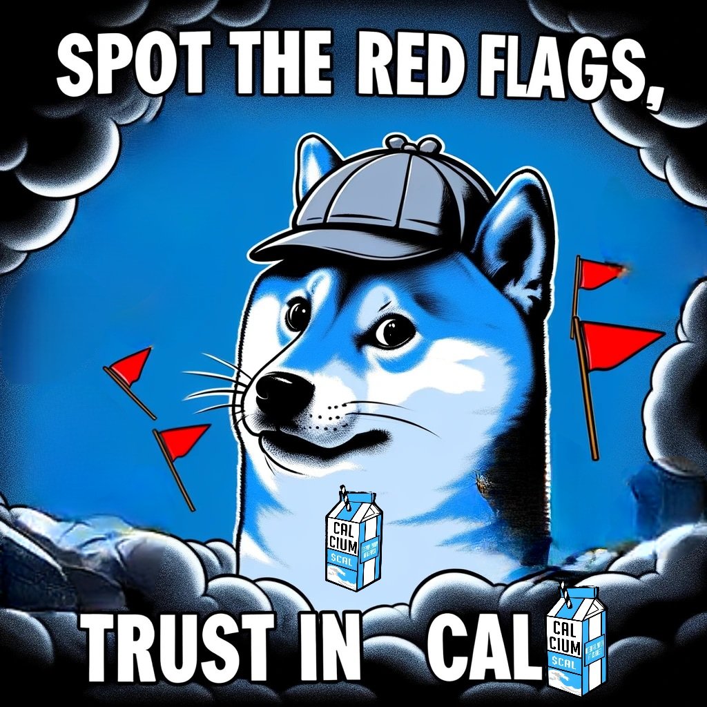 ashbronzee's tweet photo. Spot the glimmer of scammy tokens? 🐕🐾 Time to sniff out those red flags! Rely on $CAL for a community-driven, rugpull-proof experience. 💪🥛 #TrustCAL
@CalciumERC https://t.co/tveAr7t7Ys