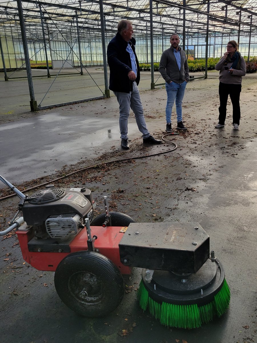 This machine will clean your your geo textile (landscape fabric) floor, save on time &amp; labour, reduce injury risk, reduce disease and pest risk, AND do it with no chemicals nor disinfectants nor soaps. Terrazza's Geotex PRO® is now available from A.M.A. #greenhouse #gardencentre
