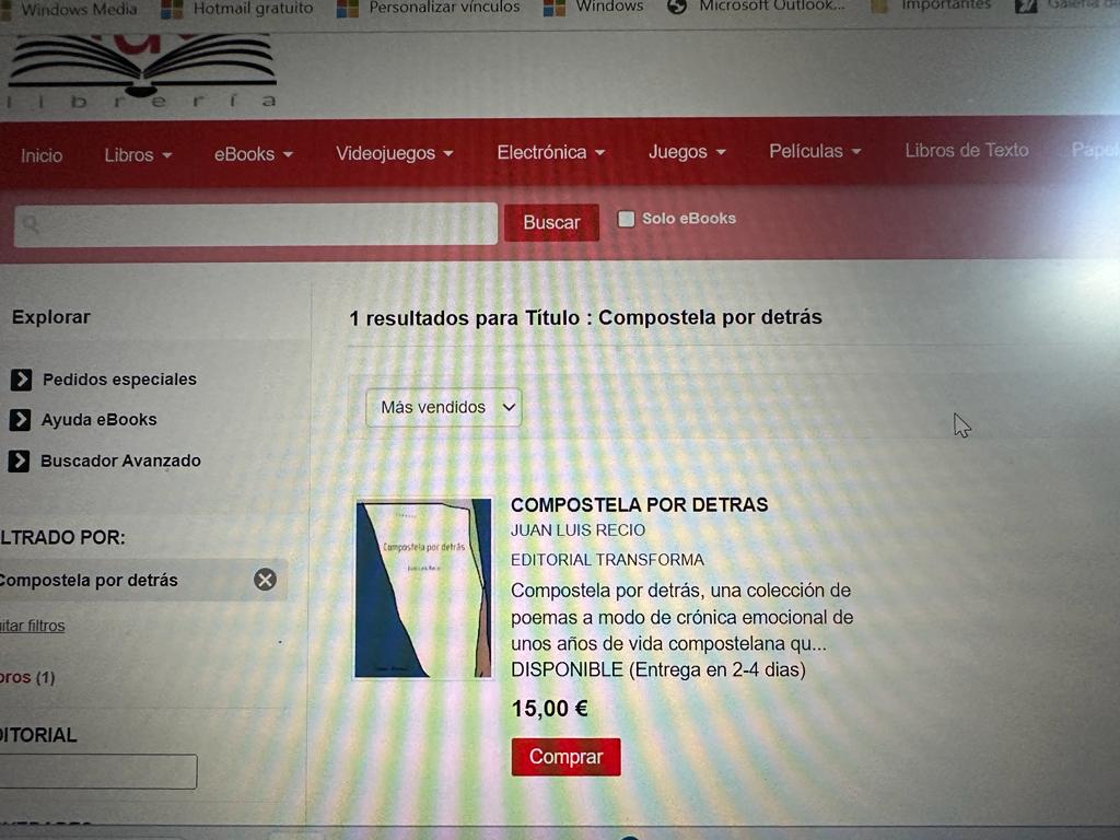 juanluisrecio's tweet photo. Mi libro de poemas y canciones "Compostela por detrás" está disponible online y en #librerías de toda España, como en #Didot Librería en #Zamora https://t.co/GRtwsIPADu #poesía #libros #pop #LGBTI https://t.co/AF8dwYGo9A