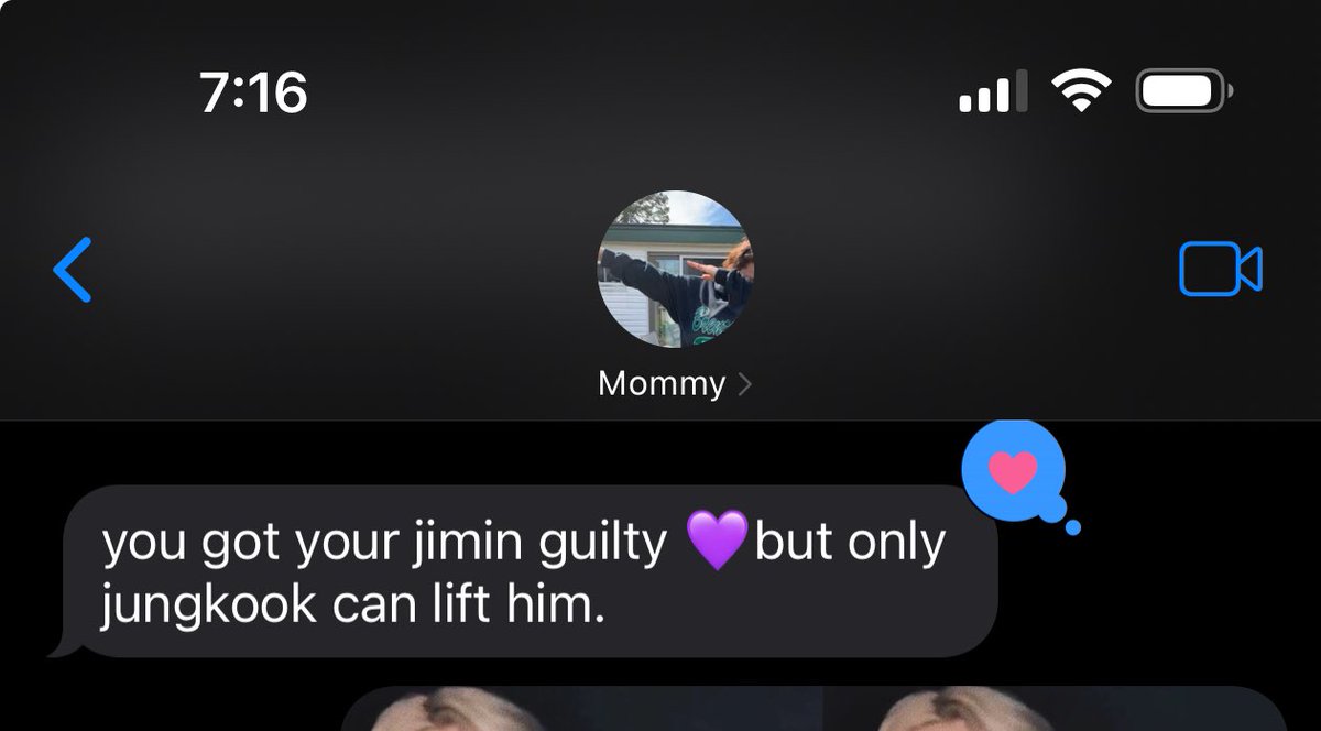 PeachyJiminie17's tweet photo. the text my mom just sent me 😂💕 https://t.co/ro6KiLiySU