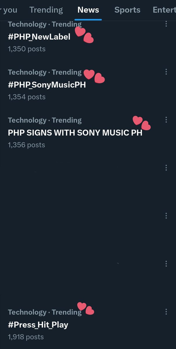 PEARLS!!!! KEEP MAKING NOISE!!! 🔊📢🔊 Stay loud and proud! All of our hashtags are now trending! 🤩💯

PHP SIGNS WITH SONY MUSIC PH 
#PHP_SonyMusicPH
#PHP_NewLabel
#Press_Hit_Play <a href="/PressHitPlay/">Press Hit Play Official</a> <a href="/sonymusicph/">Sony Music Philippines</a> <a href="/SuperbUs_ent/">SuperbUs Entertainment</a>