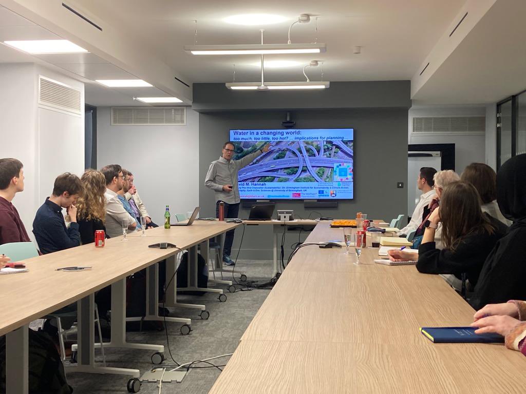 YPWestMidlands's tweet photo. Thank you to everyone who joined us at yesterday’s event, Ask an Expert: Water in a Changing World. It was great to have a seminar style of event, with an interesting lecture from Professor David Hannah. https://t.co/0mMmmGKS4M