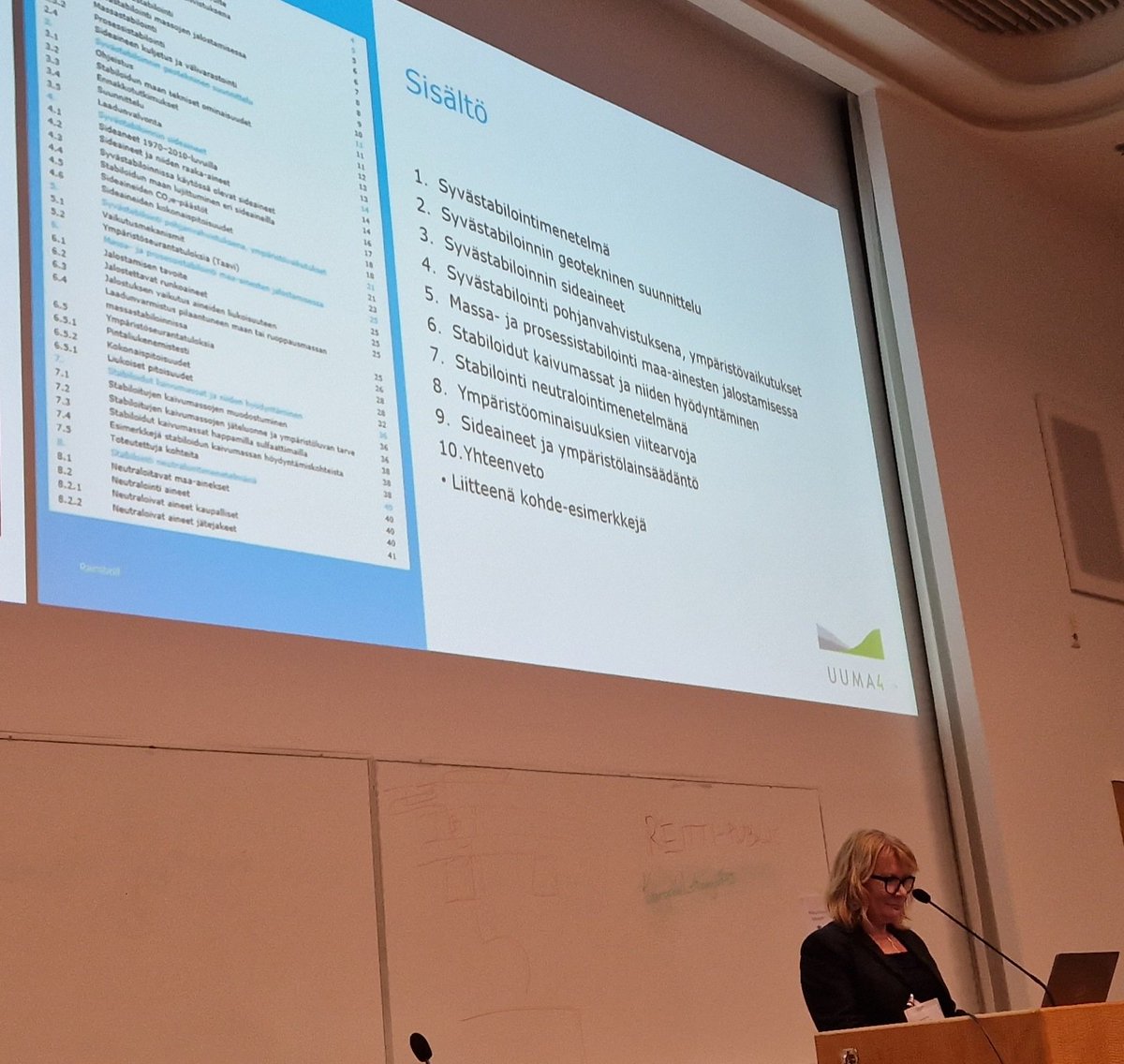 Merja Autiola <a href="/ramboll_fi/">Ramboll Finland</a> on 15 v työskennellyt uusiomaarakentamisen parissa. Kuvassa iltasatu-suosituksen sisällysluettelo. Kyllä on mulla kollegat 🌟 #uuma vuosiseminaarin satoa.