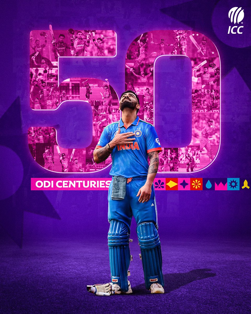 Virat Kohli lights up the biggest stage with a record 50th ODI century 👊 #CWC23 | #INDvNZ