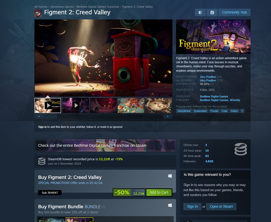 btw Figment 2 is 50% off right now on Steam 

it's the deepest discount ever, so grab yourself a copy 👁️🫦👁️
store.steampowered.com/app/1085220/Fi…