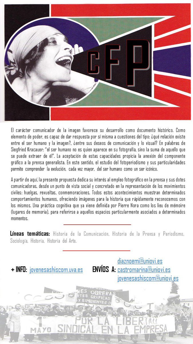 noedr_'s tweet photo. ¡CFP todavía abierto! 
Os recordamos que, hasta el 30 de noviembre, podéis enviar vuestras propuestas de comunicación al I Congreso Internacional de Jóvenes Investigadores @AsHisCom_ @JovenesAshiscom https://t.co/Pndt1se9s9
