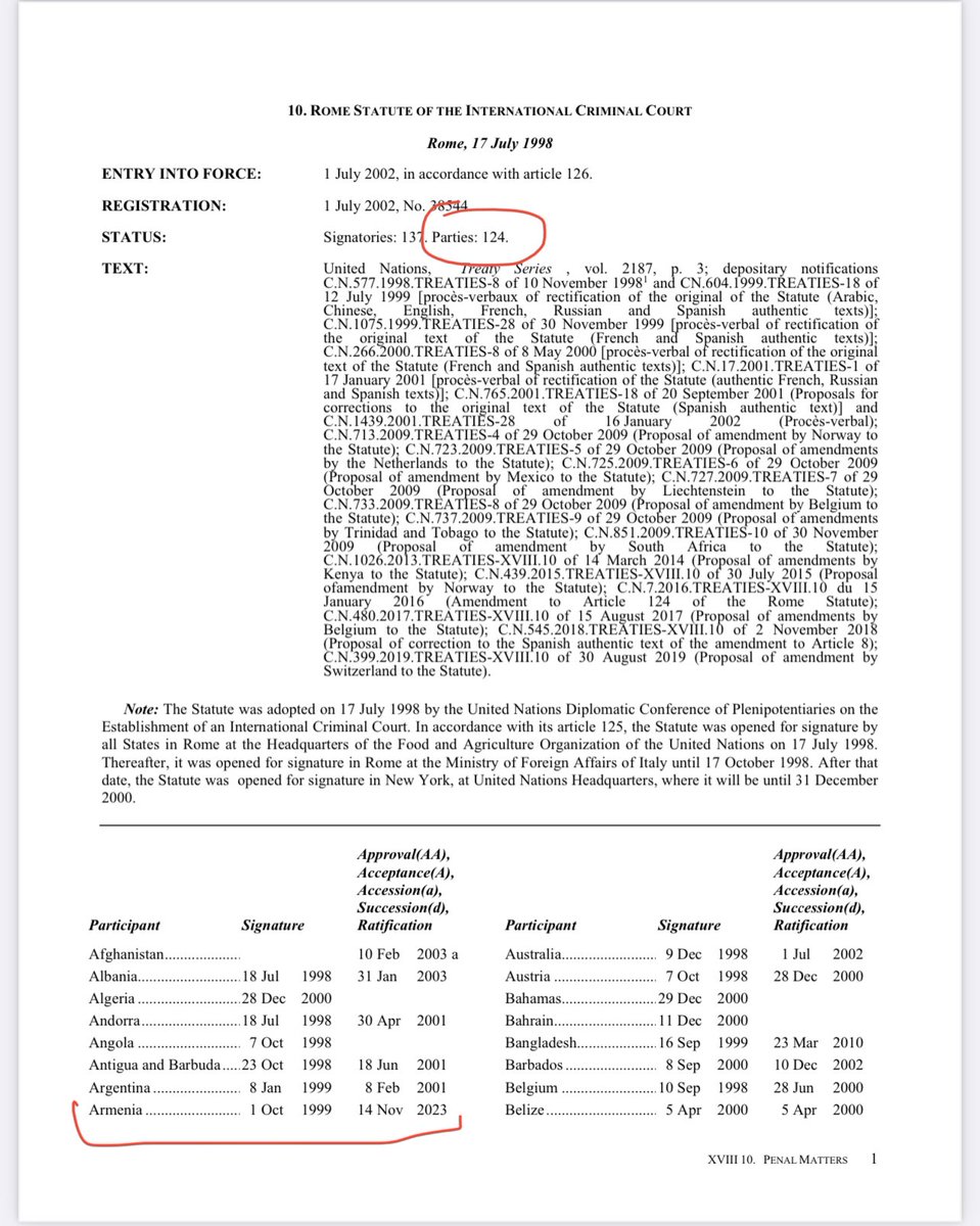 Sheila Paylan (@sheilapaylan) on Twitter photo IT’S OFFICIAL. #Armenia is now the 124th member state of the <a href="/IntlCrimCourt/">Int'l Criminal Court</a> 🥹⚖️🇦🇲
Never give up. Dreams do come true ✨ IT’S OFFICIAL. #Armenia is now the 124th member state of the <a href="/IntlCrimCourt/">Int'l Criminal Court</a> 🥹⚖️🇦🇲
Never give up. Dreams do come true ✨