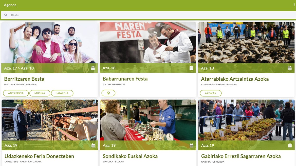 🗓️ Azaroaren erdian gaude jada, baina Euskal Herriko kultur agenda ez da agortzen!! Hasi planak egiten!    

EHfurgok eta <a href="/Udalbiltza/">Udalbiltza</a> -ren #Lurgida webguneak elkarlanean egindako agendan plan sorta daukazue zain.  lurgida.eus/agenda