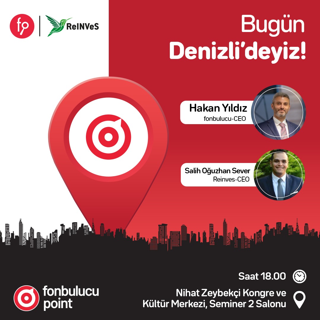 fonbulucu's tweet photo. Bugün Denizli’deyiz!
Saat 18.00’de Nihat Zeybekçi Kongre ve Kültür Merkezi, Seminer 2 Salonu'nda yatırımcılarımızla buluşuyoruz.
Etkinliğimizde, yatırım ve yatırımcılık konularını derinlemesine ele alacak, sektör hakkında güncel gelişmeleri ayrıntılarıyla paylaşacağız.
Tüm yatırımcılarımızı etkinliğimize davet ediyoruz.
1’in Gücüne İnanıyoruz.

Katılımcı olmak için:
https://t.co/50W21JBObu

#YatırımcıveGirşimciBuluşması #fonbulucuDenizliBuluşması #YatırımYolu #fonbulucupoint