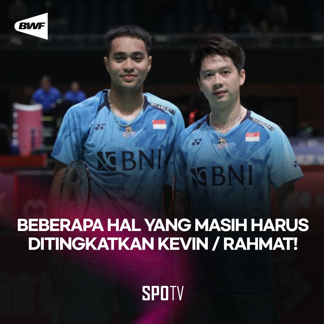 SPOTV_Indonesia's tweet photo. #BWF 🏸 | Komentar Kevin / Rahmat tentang beberapa hal yang masih harus mereka improve lagi kedepannya! 💬

Follow kami untuk konten Badminton lainnya! 📲🏸

Mau nonton di PC atau Laptop? Klik link di bio!

#SPOTV #SPOTVIndonesia #BWFWorldTour #RahmatHidayat #KevinSanjaya https://t.co/rVNaWbzju7