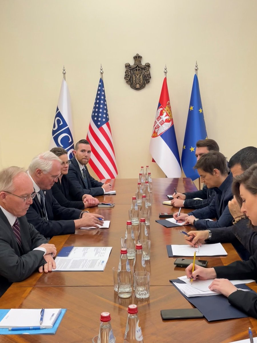 OSCE_Serbia (@osce_serbia) on Twitter photo Together with <a href="/USEmbassySerbia/">Američka ambasada</a> <a href="/usambserbia/">U.S. Ambassador to Serbia</a> Chris Hill, <a href="/OSCE_Serbia/">OSCE_Serbia</a> <a href="/JanBraathu/">Jan Braathu</a> met with <a href="/SerbianPM/">Aна Брнабић</a> Ana Brnabić to discuss need for further achievements in the implementation of the 2013 <a href="/SerbianGov/">Serbian Government</a> approved Seven-Point Plan. 1/2 Together with <a href="/USEmbassySerbia/">Američka ambasada</a> <a href="/usambserbia/">U.S. Ambassador to Serbia</a> Chris Hill, <a href="/OSCE_Serbia/">OSCE_Serbia</a> <a href="/JanBraathu/">Jan Braathu</a> met with <a href="/SerbianPM/">Aна Брнабић</a> Ana Brnabić to discuss need for further achievements in the implementation of the 2013 <a href="/SerbianGov/">Serbian Government</a> approved Seven-Point Plan. 1/2