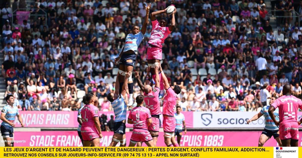 🏉TOP 14
Rendez-vous au stade Jean Brouin pour le Derby Francilien, le racing à l'emporter les 2 dernières face au Stade Francais, une saison de plus sans victoire face aux Racingmen pour la Pink Army ?
▶️ À vos paris : vu.fr/rvDYE
