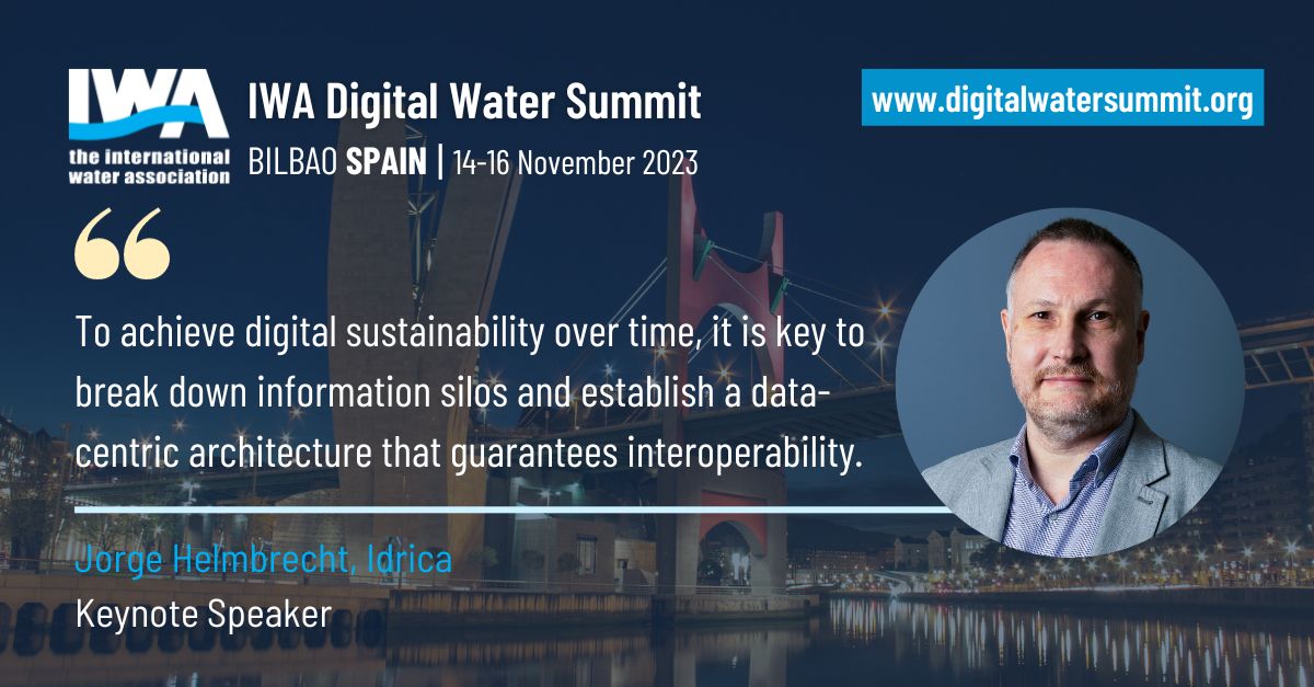 📍Are you at <a href="/IWAHQ/">International Water Association</a> #DigitalWaterSummit? Block your schedule for tomorrow's presentation at 9 am: "Digital sustainability: looking into the future," with Jorge Helmbrecht, Idrica's Business Development Manager.  Don't miss out!  

ℹ ow.ly/7IW250Q7QKk

#event #DigitalWater