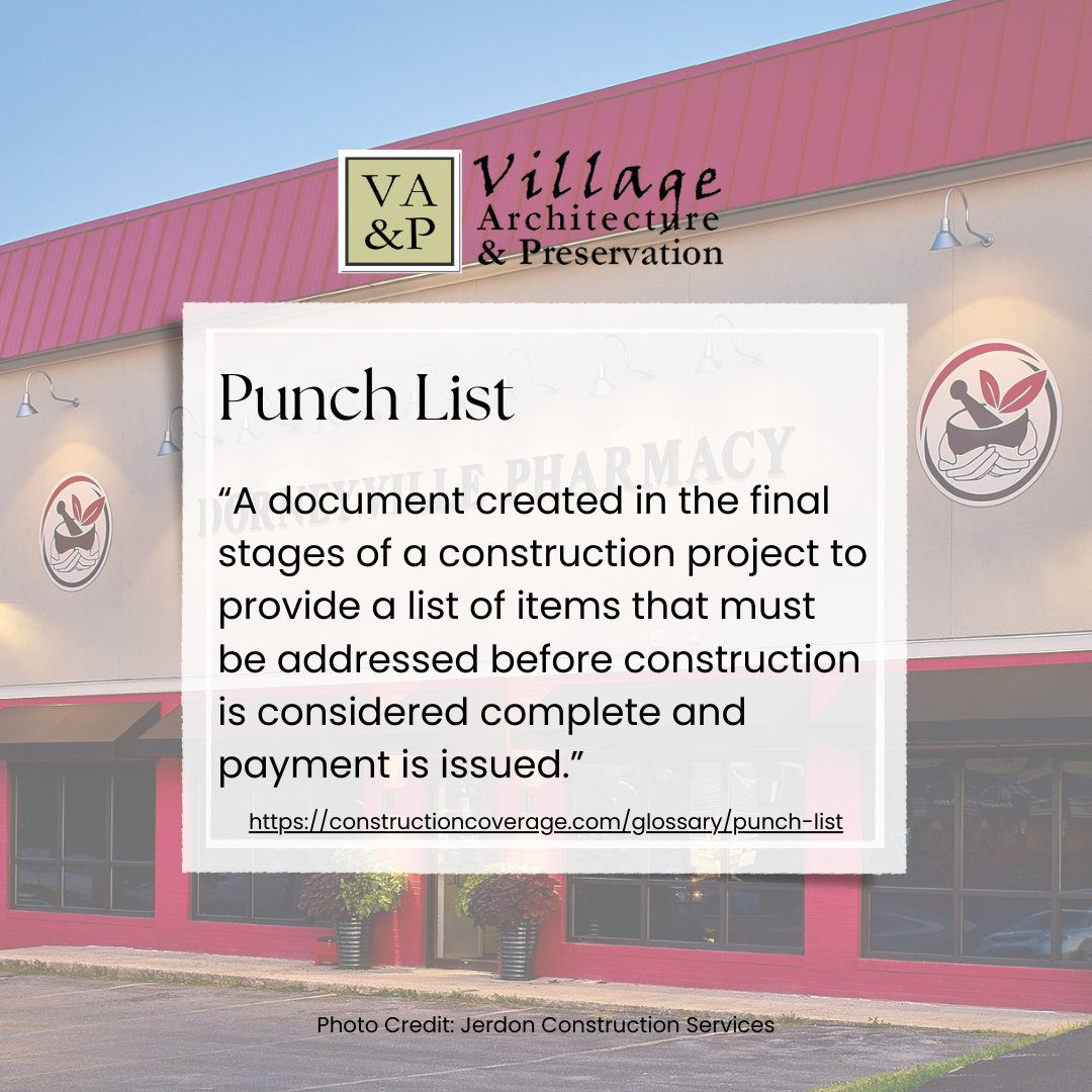 VillageArchPres's tweet image. Did you know...?
#WednesdayWisdom
#PunchList #ConstructionAdministration #KeepLearning