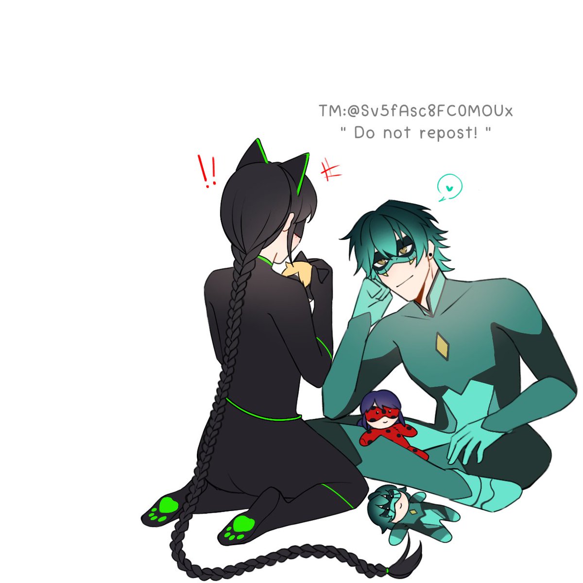 Sv5fAsc8FC0MOUx's tweet photo. 🐍🐈‍⬛💖
#MiraculousLadybug https://t.co/GJ1AejIMQC
