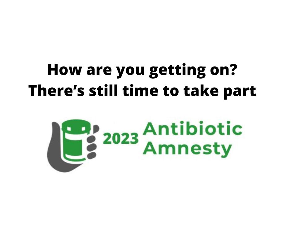 We've reached the halfway point in the #antibioticamnesty & are delighted to hear that so many practices are taking part this year. There is still time to participate. We've tried to make taking part as easy as possible. Simply download your practice toolkit here to find