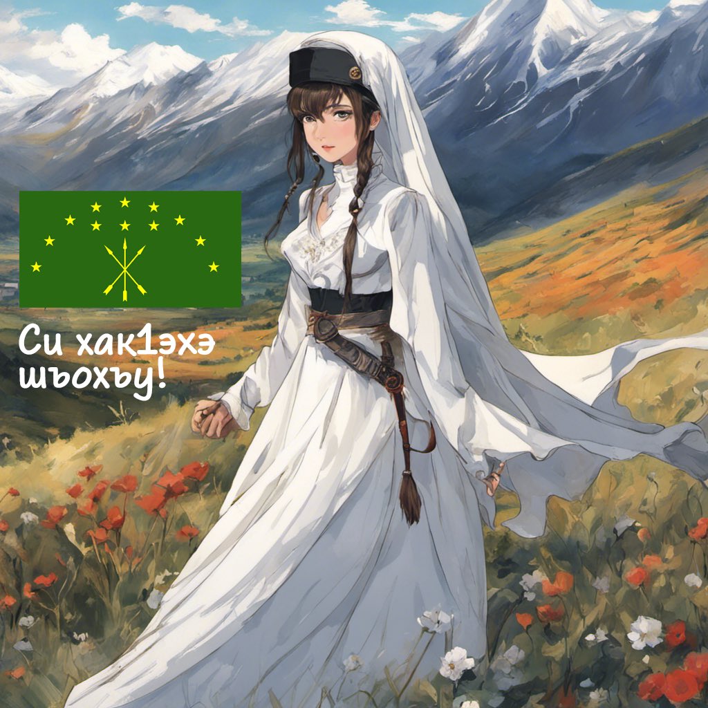 masayasan201911's tweet image. 「このような辺境の地にお越しになられたのも何かのご縁です。私どものお客様になっていただけませんか？(си хакӏэхэ шъохъу)」

#Circassian #Адыгэ #Адыгэбзэ #Çerkes #アディゲ語