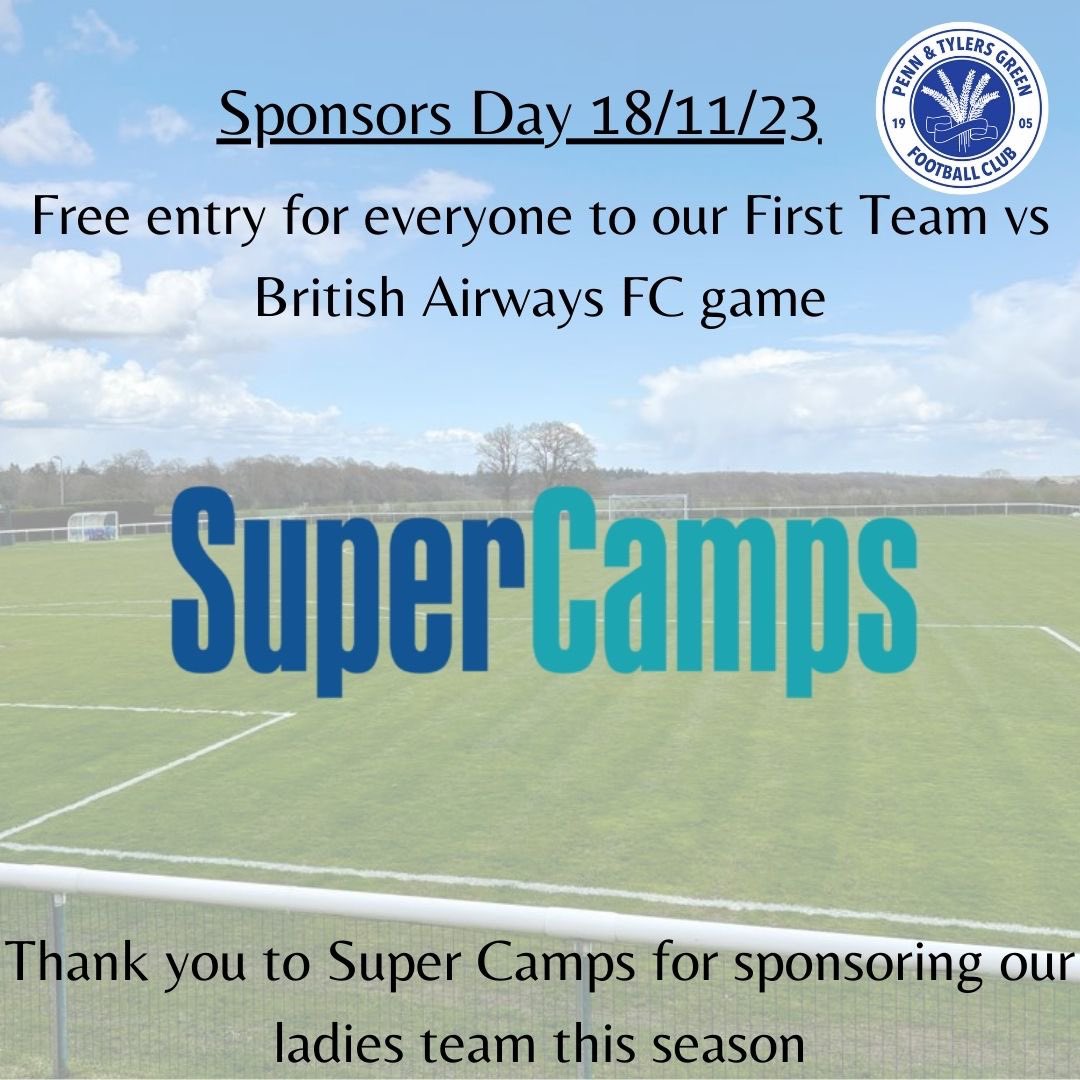 As part of our sponsor dat this Saturday we wanted to say thank you to our Ladies team sponsors  ⚽️💙 #wearepenn #pennandtylersgreenfc