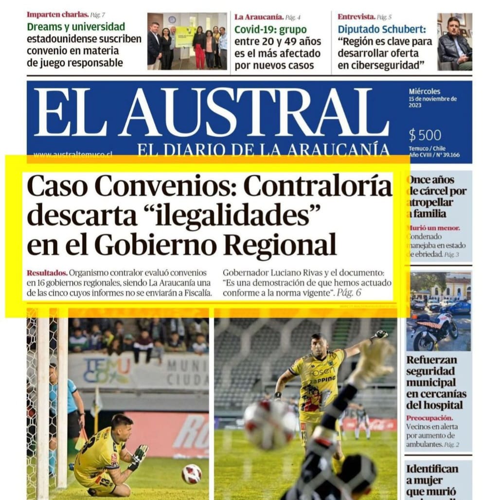 LucianoRivas's tweet photo. Los hechos hablan por sí mismos: ¡No hay irregularidades! 

Algunos políticos intentaron y siguen intentando difamar, pero la verdad siempre se impone. Seguimos trabajando con fuerza por nuestra Araucanía. https://t.co/sG5Y4XDZ9H