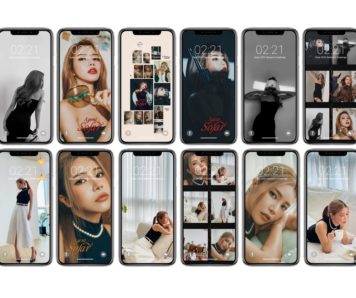 moonbtea's tweet photo. SOLAR 2024 SEASON'S GREETINGS 'AGENT SOLAR'
— lockscreen/wallpaper + desktop wallpapers

#솔라 #시즌그리팅 #Agent_Solar #마마무 
#SOLAR #MAMAMOO https://t.co/X1Cj3mNq97
