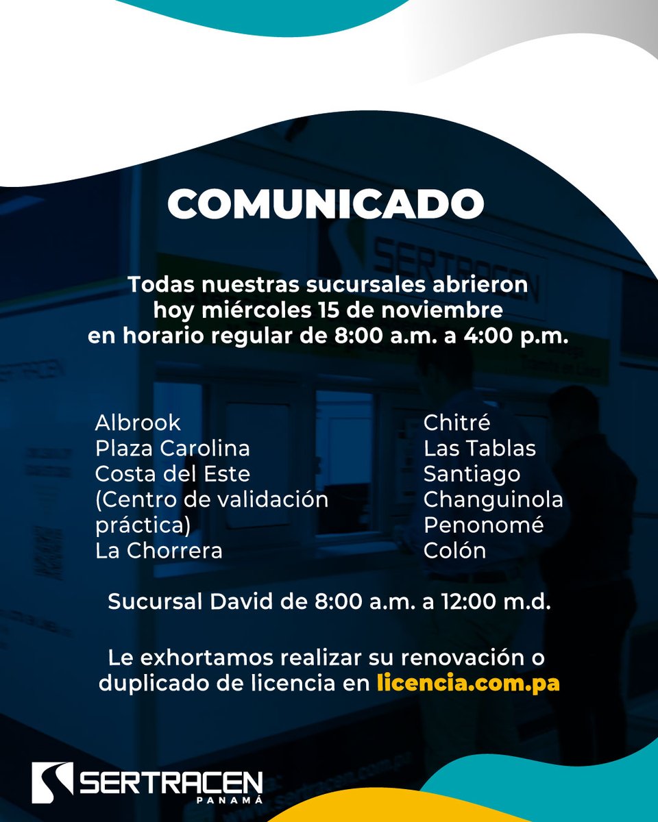 Sertracen Panamá tweet media