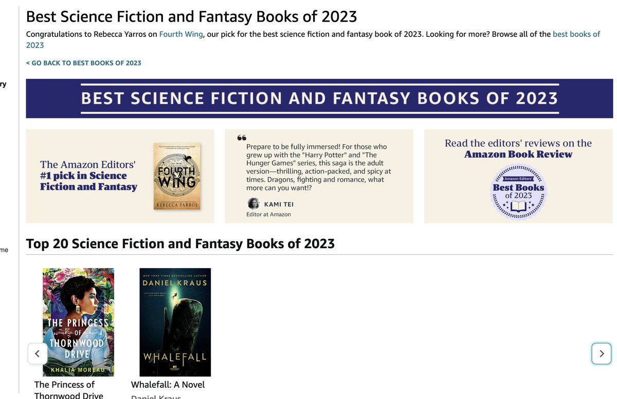 Is this for real! 

So excited that The Princess of Thornwood Drive is receiving so much love and is an Amazon's Editor's Pick for 2023! 
#fantasybooks #2023DEBUTS #writingcommunity #booksaboutsisters #Booksof2023