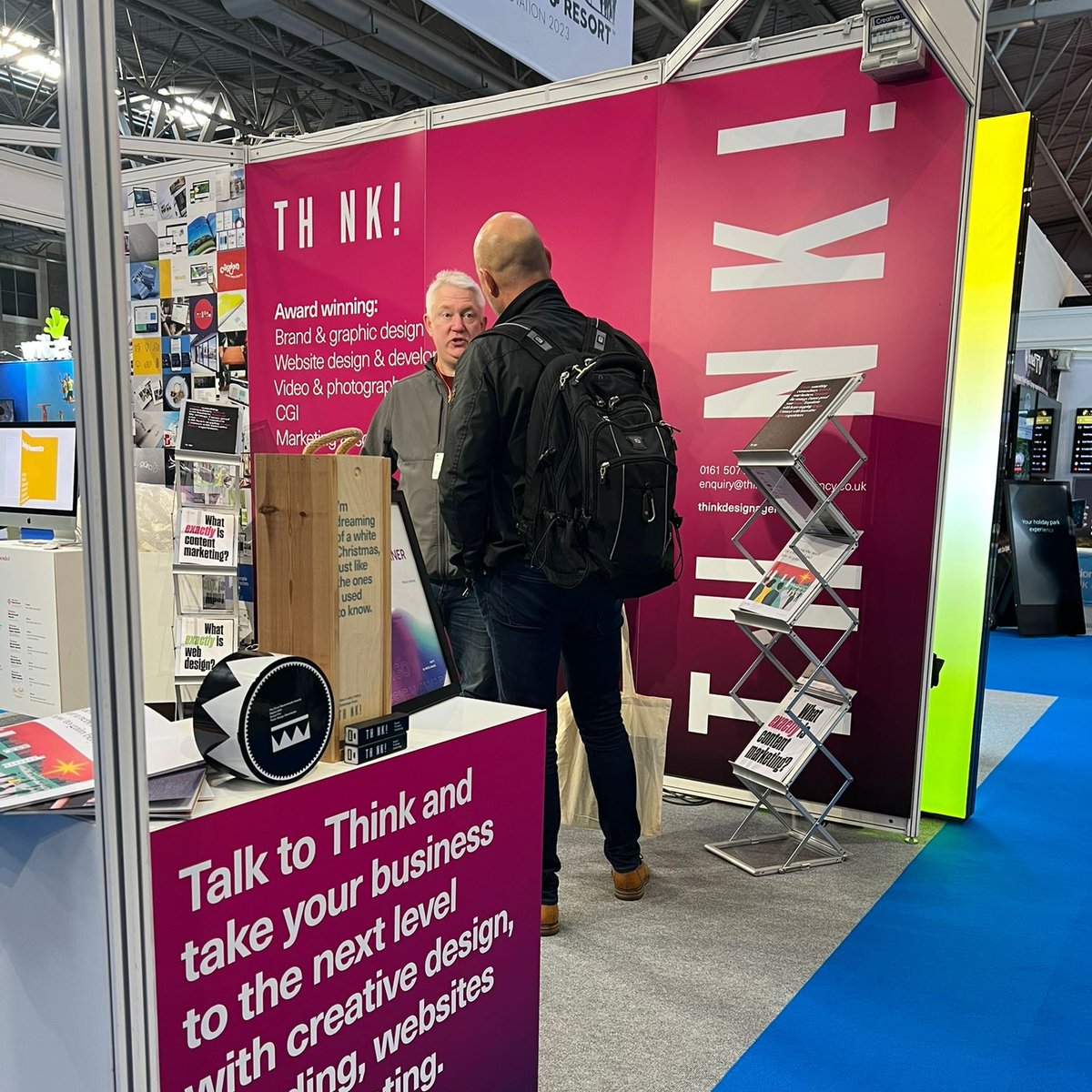 thinkdesignmcr's tweet photo. It's been a jam-packed morning for us at the @HP_Innovation event, and we're only on the first day!

Come visit us at Stand HP1245 for a chat. We are sure our range of digital services can help you out.

#think #marketing #webdesign #digital #digitalservices https://t.co/LH99RovVAs