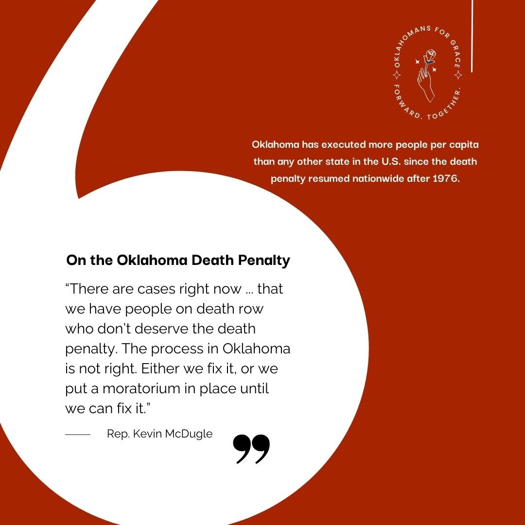 OFG_ok's tweet photo. The Oklahoma capital punishment system is fundamentally broken. We must urge our lawmakers to do what is right, just and morally sound for Oklahomans facing the death penalty.

https://t.co/fd2Mu2x42j https://t.co/zEmX2TtxWa