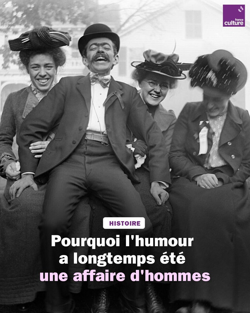 franceculture's tweet photo. Subversif et incontrôlable, le rire a longtemps été interdit aux femmes. Retour sur l'histoire d'une conquête : le pouvoir de faire rire.
➡️ https://t.co/QSS5fXrmaC https://t.co/NJ2ty32gCt