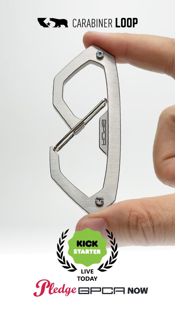 We're LIVE! Grab your early bird price on Kickstarter kickstarter.com/projects/gpca/…
GPCA Carabiner Loop Titanium Clip just launched

#EDCMultiTool #CarabinerTool #EverydayCarry #EDCGear #EDCCommunity #PocketDump #MultiTool #OutdoorGear #GearJunkie #AdventureReady #EDCInspiration