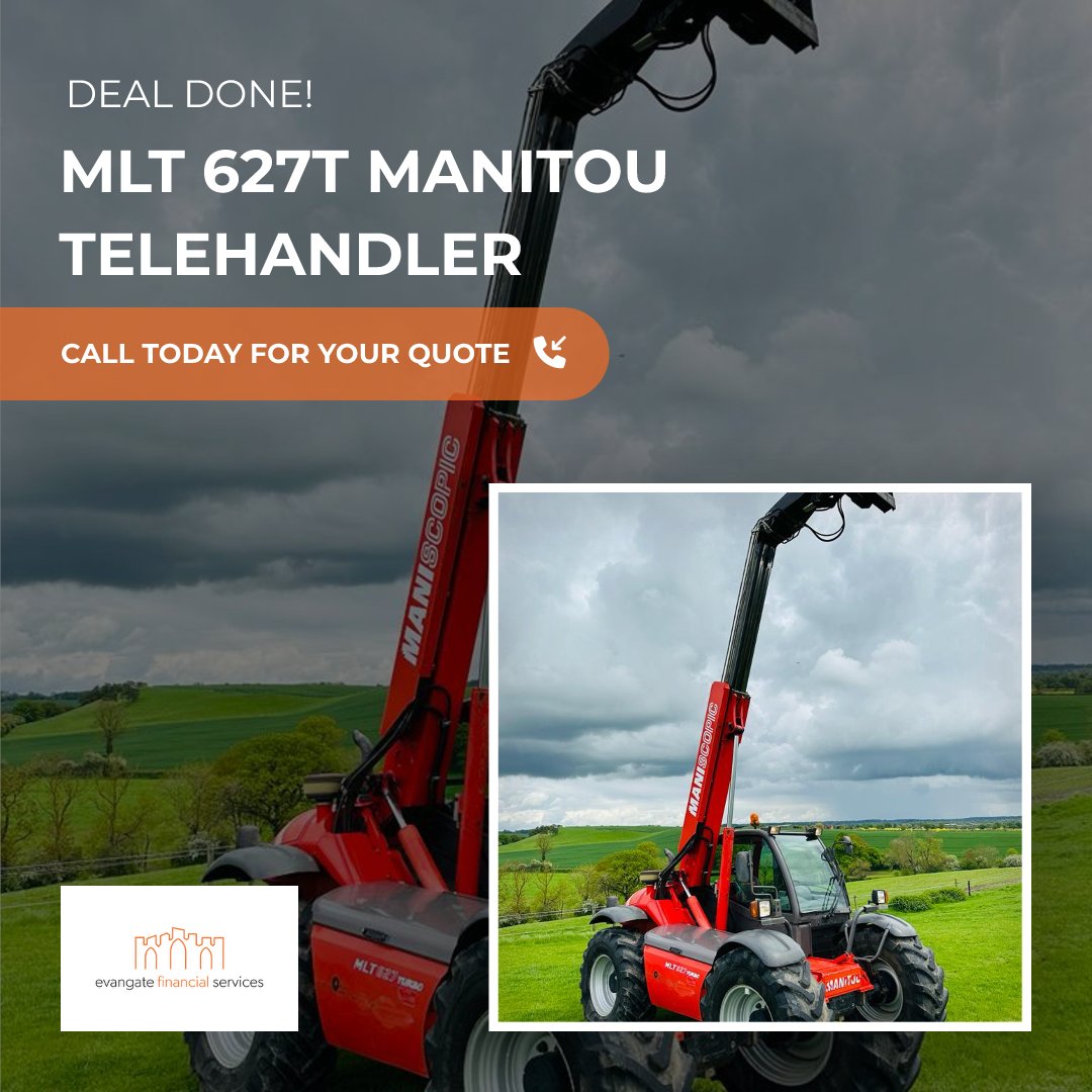 🌾🐄 Agricultural Finance 🐄🌾

We are delighted to have financed this Manitou MLT 627T for a returning agricultural customer.

☎️ 0800 488 0230
💻evangatefs.com/services/agric…

#AgriculturalFinance #HirePurchase #Manitou