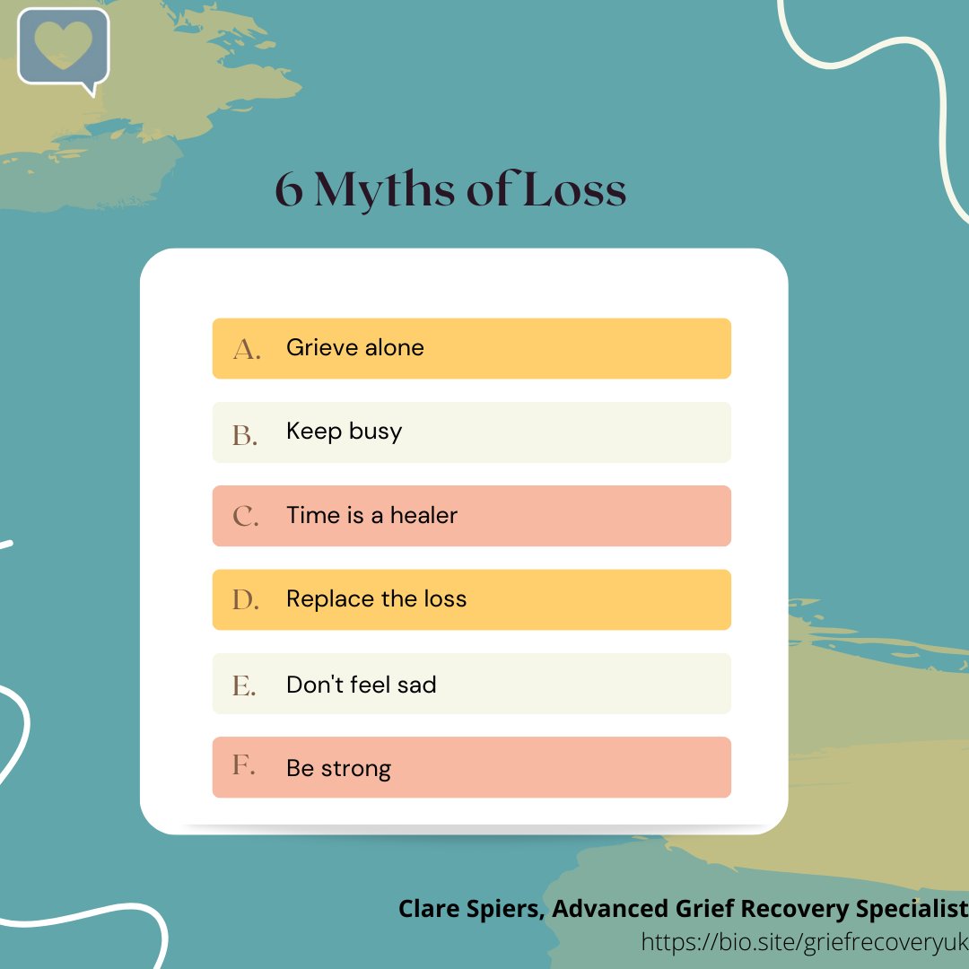 BoostPeople's tweet image. The Grief Recovery Method, is a programme that teaches you how to take small and correct choices to begin your recovery. Allowing you to feel joy again.

Want to know more? Book a no obligation call with me today: peopleboost.co.uk/contact-us/ola…

My heart to yours

Clare 

#grief