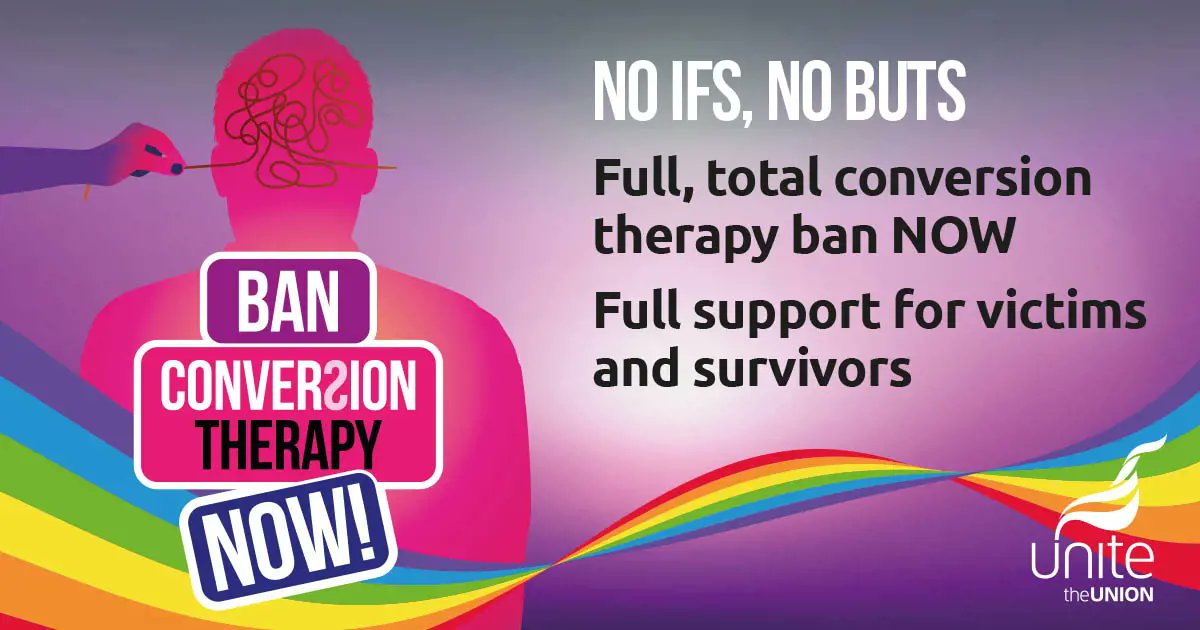 A total ban on conversion therapy is long overdue and a major @UniteEqualities campaign unitetheunion.org/campaigns/ban-…