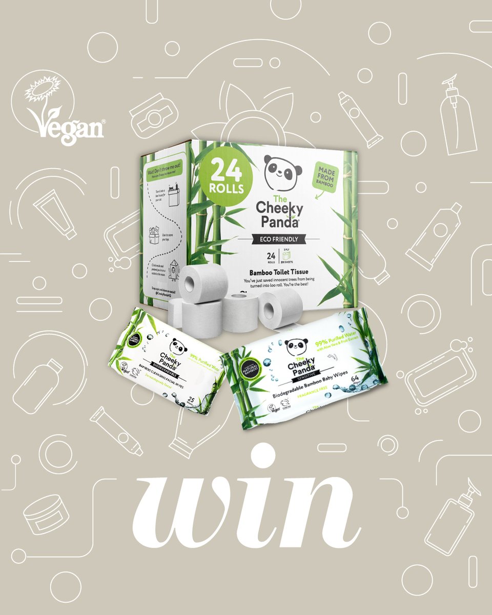 Vegan Trademark (@vegantrademark) on Twitter photo GIVEAWAY | Weโve teamed up with our friends at <a href="/CheekyPandaHQ/">The Cheeky Panda</a> for a #WorldVeganMonth giveaway. TWO winners will receive a box of 24 Bamboo Unwrapped Toilet Paper rolls, a pack of Bamboo Baby Wipes and a pack of Bamboo Facial Wipes. Enter on our Instagram: instagram.com/p/CzqrEbHs_zi/ GIVEAWAY | Weโve teamed up with our friends at <a href="/CheekyPandaHQ/">The Cheeky Panda</a> for a #WorldVeganMonth giveaway. TWO winners will receive a box of 24 Bamboo Unwrapped Toilet Paper rolls, a pack of Bamboo Baby Wipes and a pack of Bamboo Facial Wipes. Enter on our Instagram: instagram.com/p/CzqrEbHs_zi/