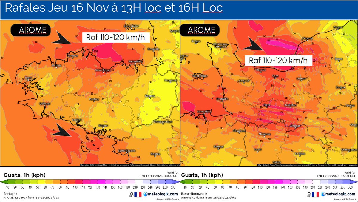 Yann_amice's tweet photo. ⚠️ Nouveau coup de vent en #Manche et sur une bonne moitié Nord avec le passage d'une petite dépression. Vents soufflant à plus de 110 à 120 km/h à la Cote. Le #Libecciu est en embuscade  ! 🌬️💨 #Météo #Manche #Corse #Bretagne
@meteologix @weathernco https://t.co/vOExLODBU5