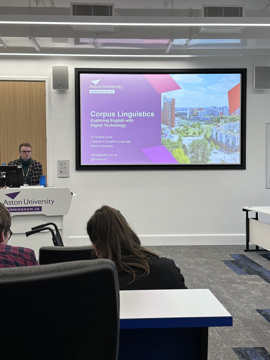 reenateacha's tweet photo. Having an absolutely superb day @AstonUniversity for the A Level English Language conference. Reassuring to know I’ve covered lots of today’s content and gotten some great takeaways too. Oh, and the students have enjoyed themselves too! https://t.co/hn8vLfn9cb