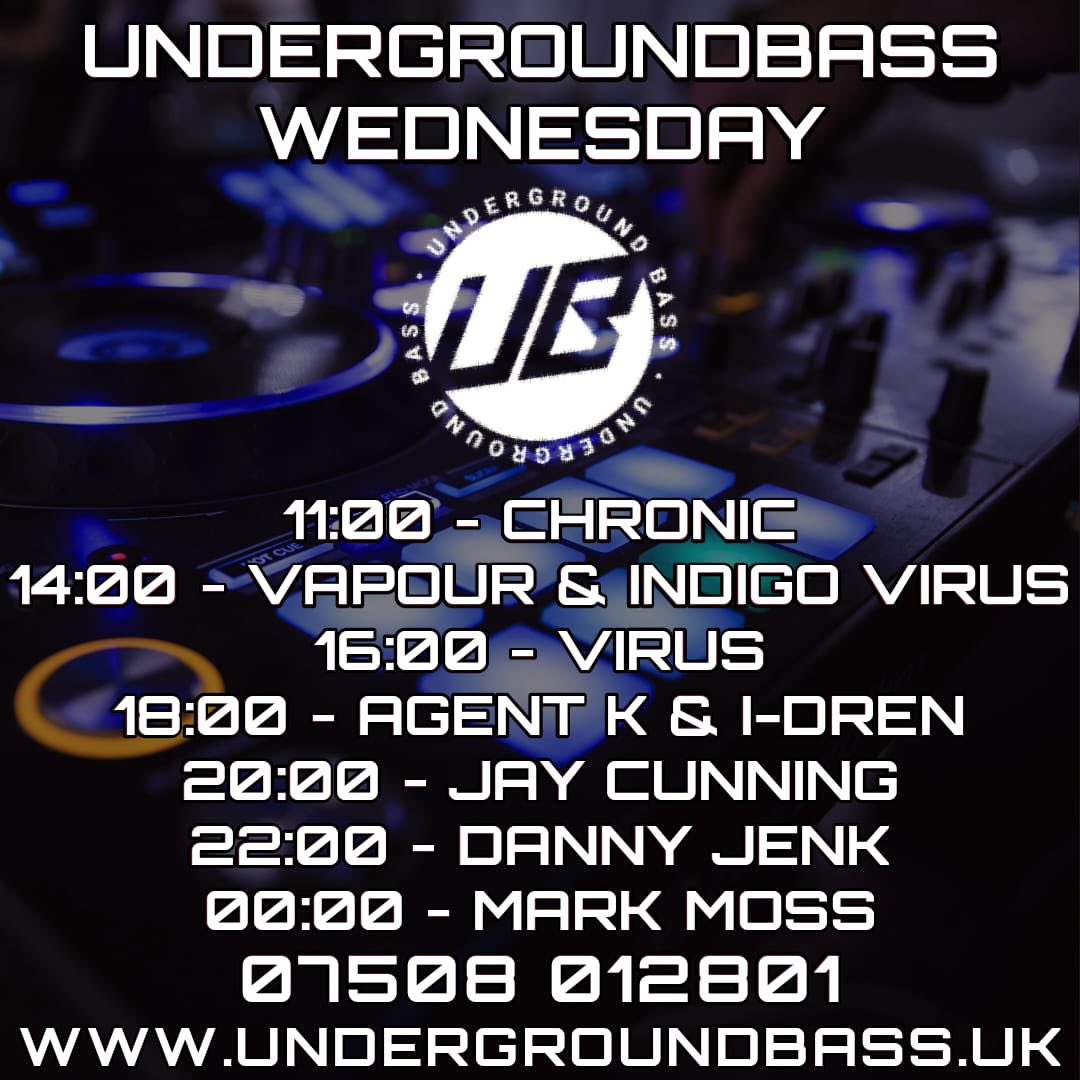 🔥 Wednesdays SELECTORS 🔥

Undergroundbass.uk
Stream - Chatroom - Merchandise 

📲 Studio Line 0750 8012801
Please #RT thanks 🙏