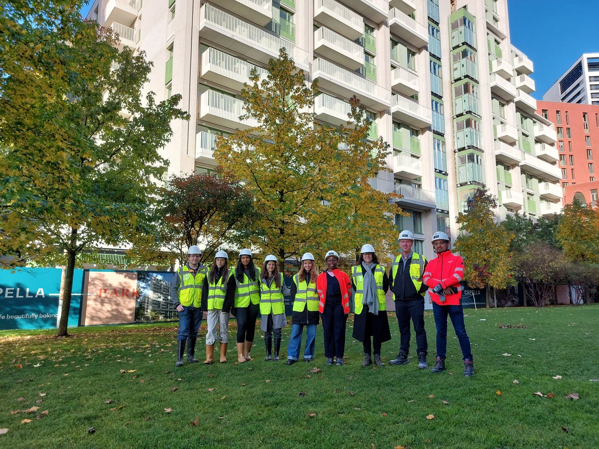 Chapman_Taylor's tweet image. Chapman Taylor UK Board Director Rachel Rogerson conducted a study tour for our current architectural students around our Design for Manufacture and Assembly (#DfMA) delivery project #Capella in Kings Cross, London, today.

#ProjectDelivery #ArchitecturalStudents #Architecture