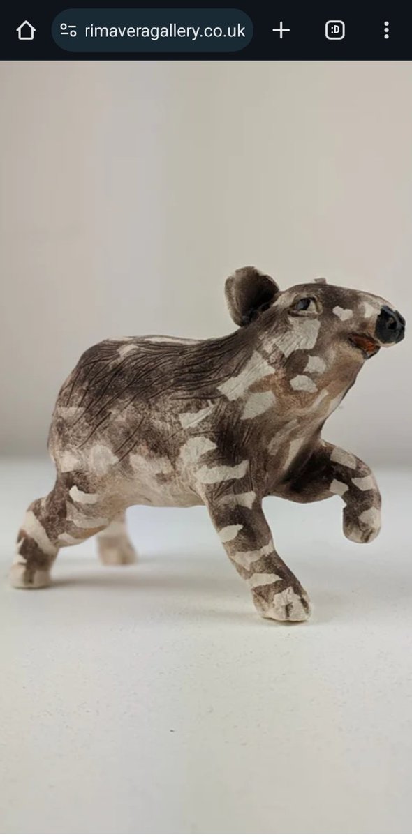 YvetteCobley's tweet photo. My ceramic tapir calf , proudly displaying @Primavera1945 
#tapir #tapircalf #ceramics #ceramictapir #ceramicart #art #artgallery #artwork #artist #arto https://t.co/XWGV0Yrar3