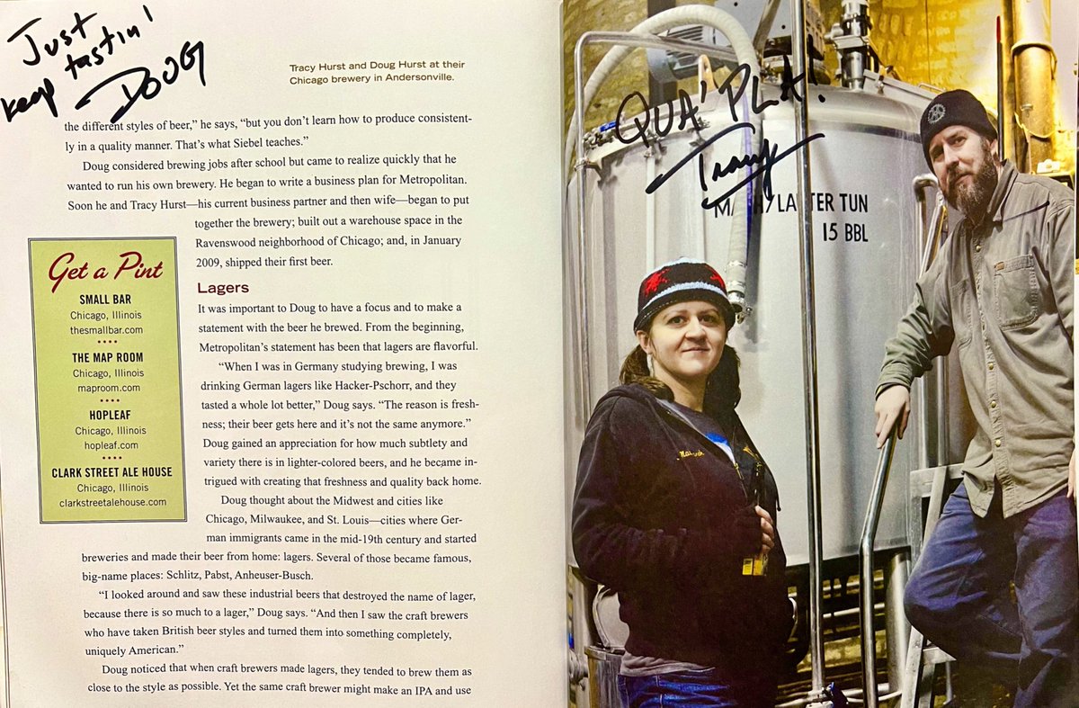 nkosio's tweet photo. Locally Brewed (Anna Blessing, 2014) my favourite book..got all 20 brewery founders to sign it..including Doug &amp; Tracy who w a straight face goes “I’m for sure signing this book Klingon.” https://t.co/1ahKksC8cq