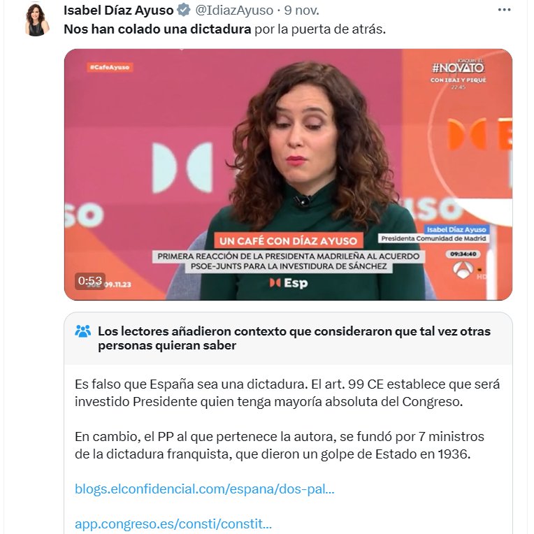 Oscar_Teix's tweet photo. Is this la mejor nota de comunidad en Twitter España jamás propuesta y aprobada? https://t.co/zK1ZZgB6Mr