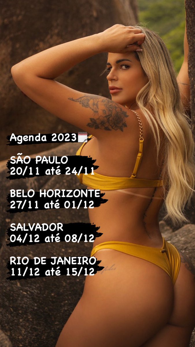 Boooom dia meu amores😻

AGENDA DE 2023 🗓️

📍SÃO PAULO 
20/11 até 24/11

📍BELO HORIZONTE 
27/11 até 01/12 

📍SALVADOR 
04/12 até 08/12 

📍RIO DE JANEIRO
11/12 até 15/12 

📲 linktr.ee/pamelashurtz

🔁🔁🔁🔁